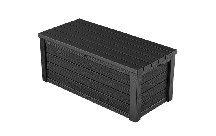 Keter Eastwood Auflagenbox, wetterbeständig - 570L - Grau Holzoptik