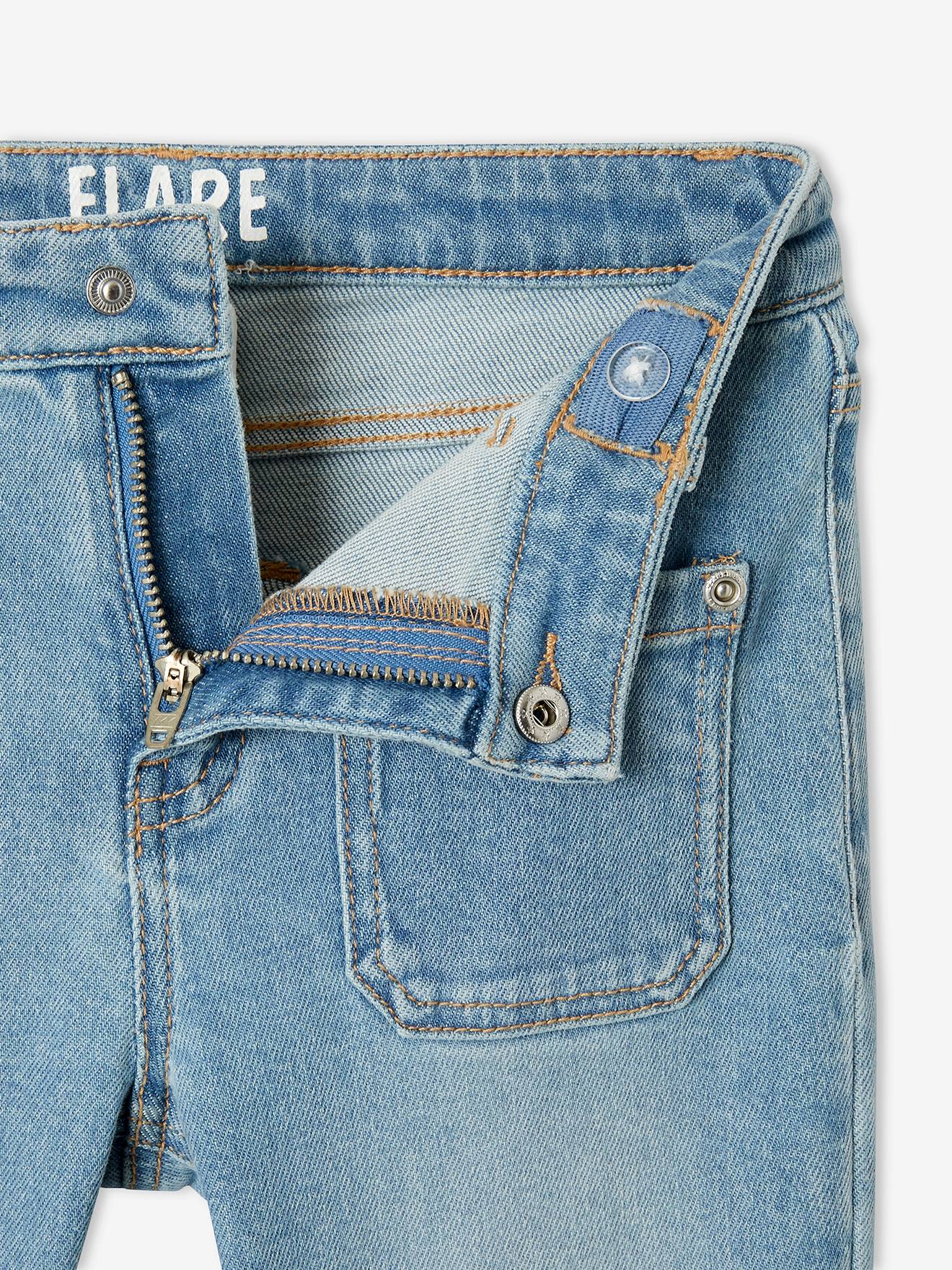 Jean flare fille double stone
