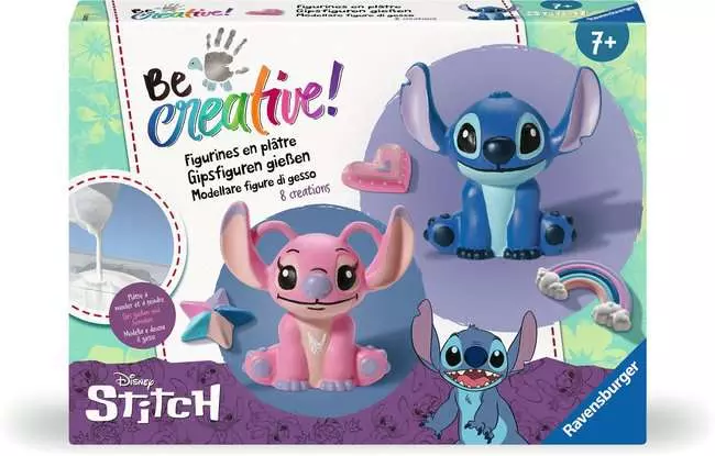 Bastelset DIY Gipsgießen Stitch - Bastelset für Kinder ab 7 Jahren