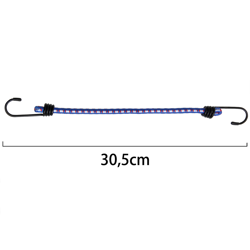 DEUBA Spanngummi Expander 10er Set 30,5cm x 0,8cm blau / weiß / rot