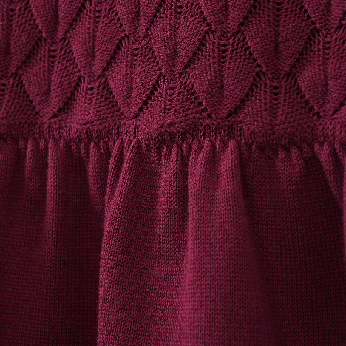 Mädchen Strickkleid mit Struktur