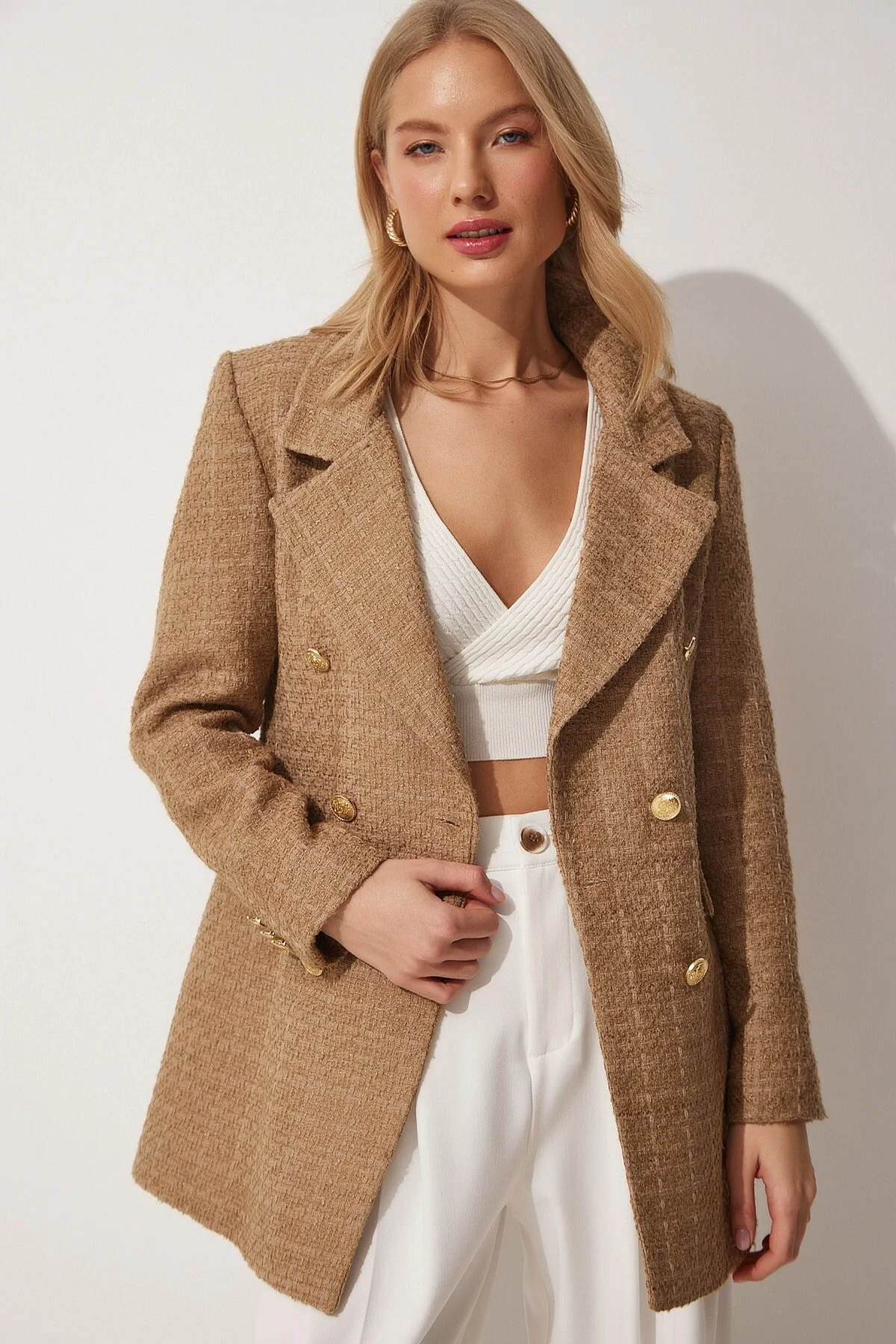 Happiness İstanbul  Blazer - Braun - Regular Fit