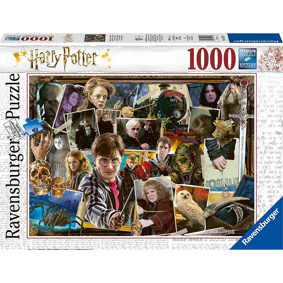 Puzzle 1000 Teile, 70x50 cm, Harry Potter gegen Voldemort