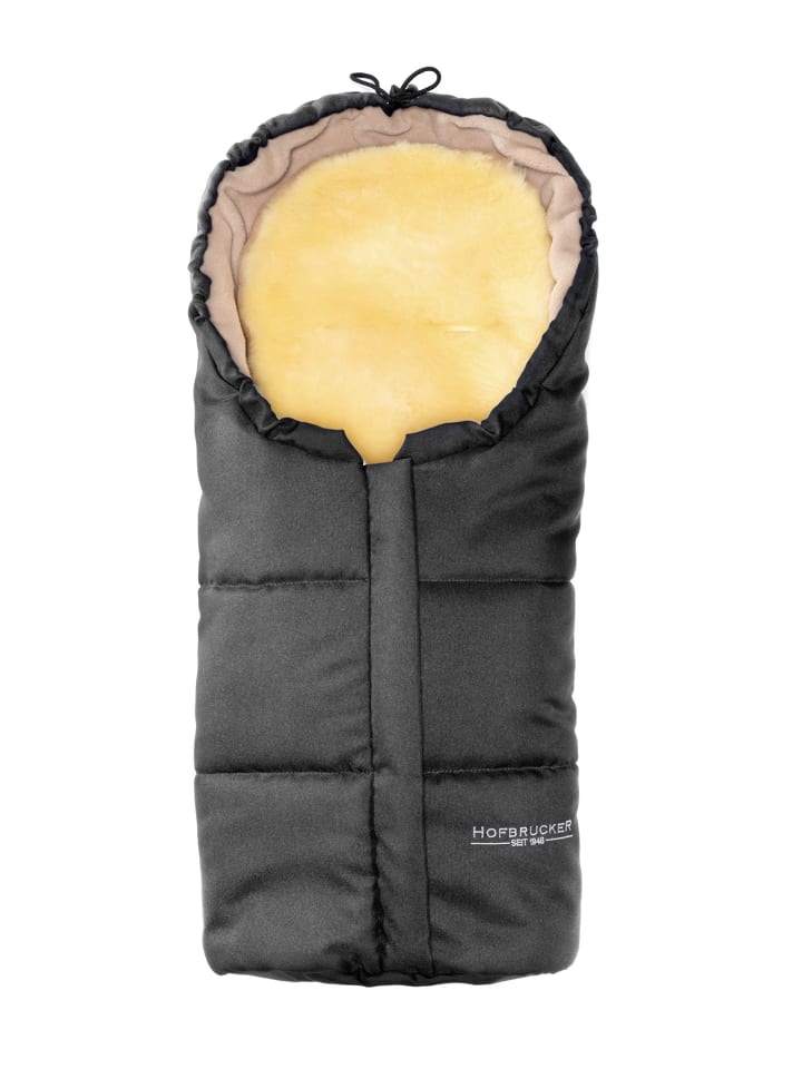 Hofbrucker Lammfell-Fußsäckchen Leni für Babyschale und Kinderwagen in Grau günstig kaufen onesize