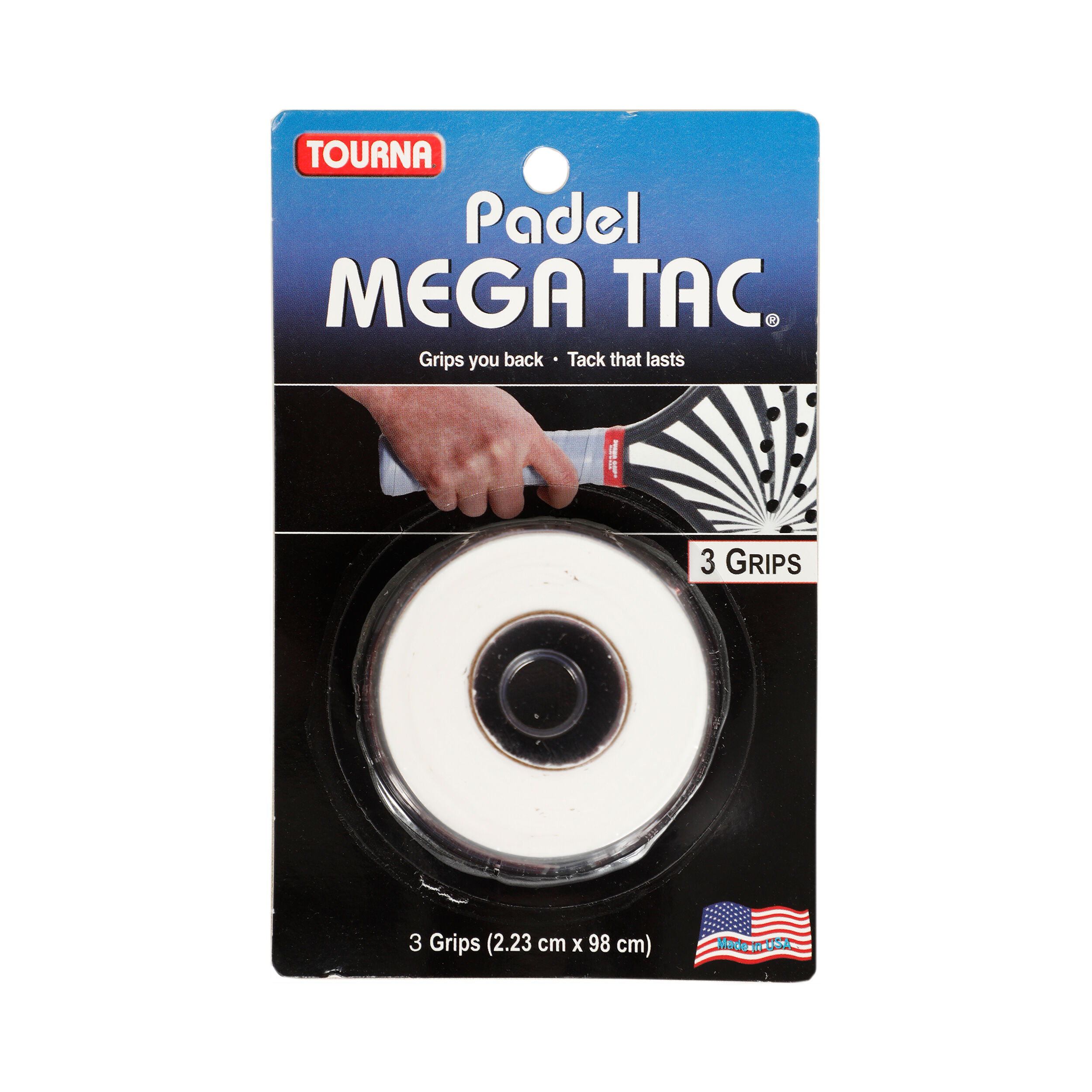 Padel Mega Tac 3er Pack - Weiß