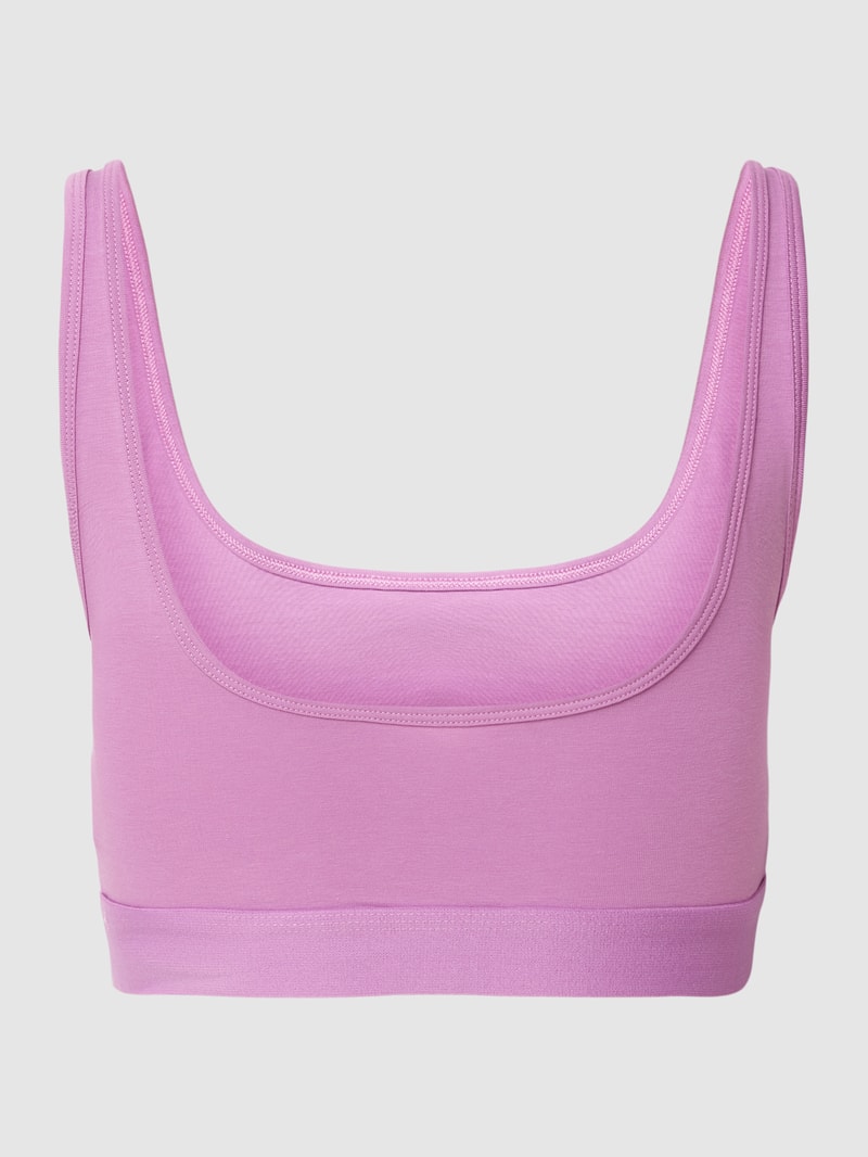 Bralette mit Label-Detail in lila
