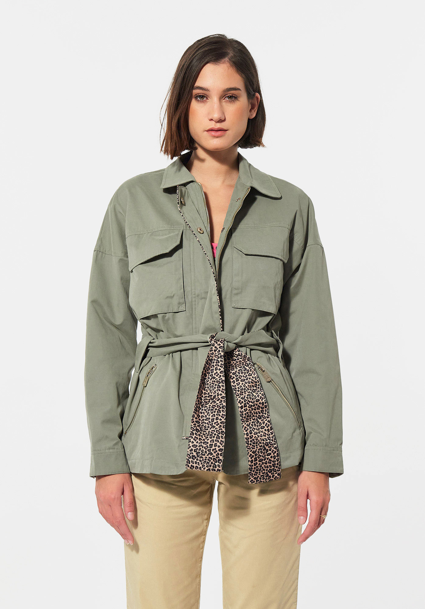 PARON  Veste  kaki  Femme