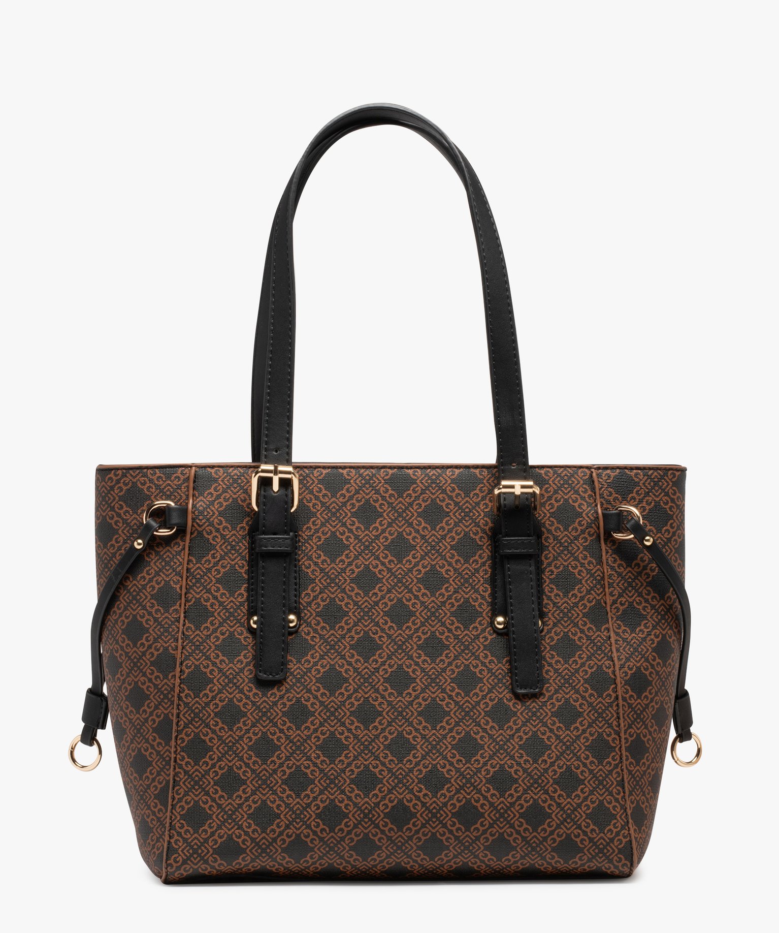 Sac imprimé porté épaule femme marron | GEMO