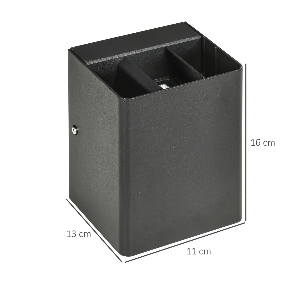 Outsunny Wandleuchte Außenleuchte LED Gartenleuchte IP65 Wasserdichte, Alu