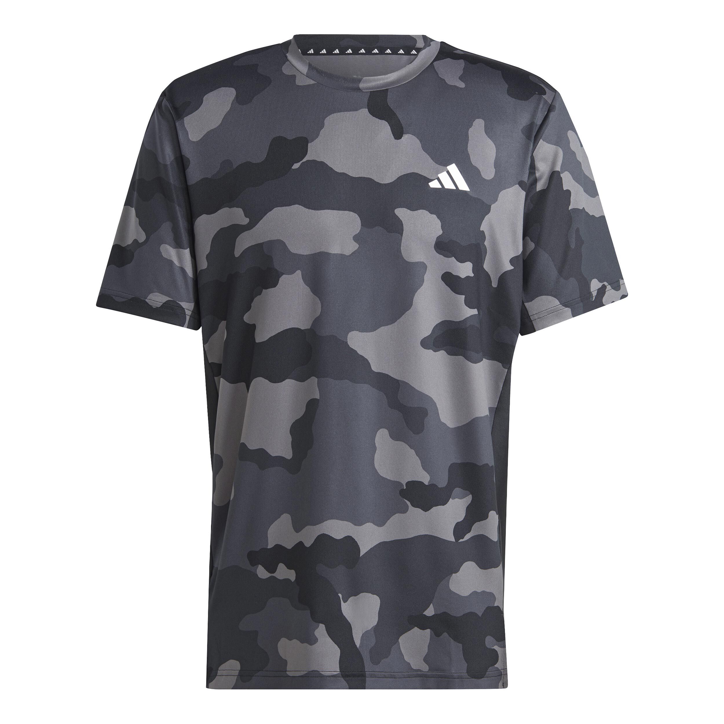 Camo AOP T-Shirt Herren - Schwarz, Grau