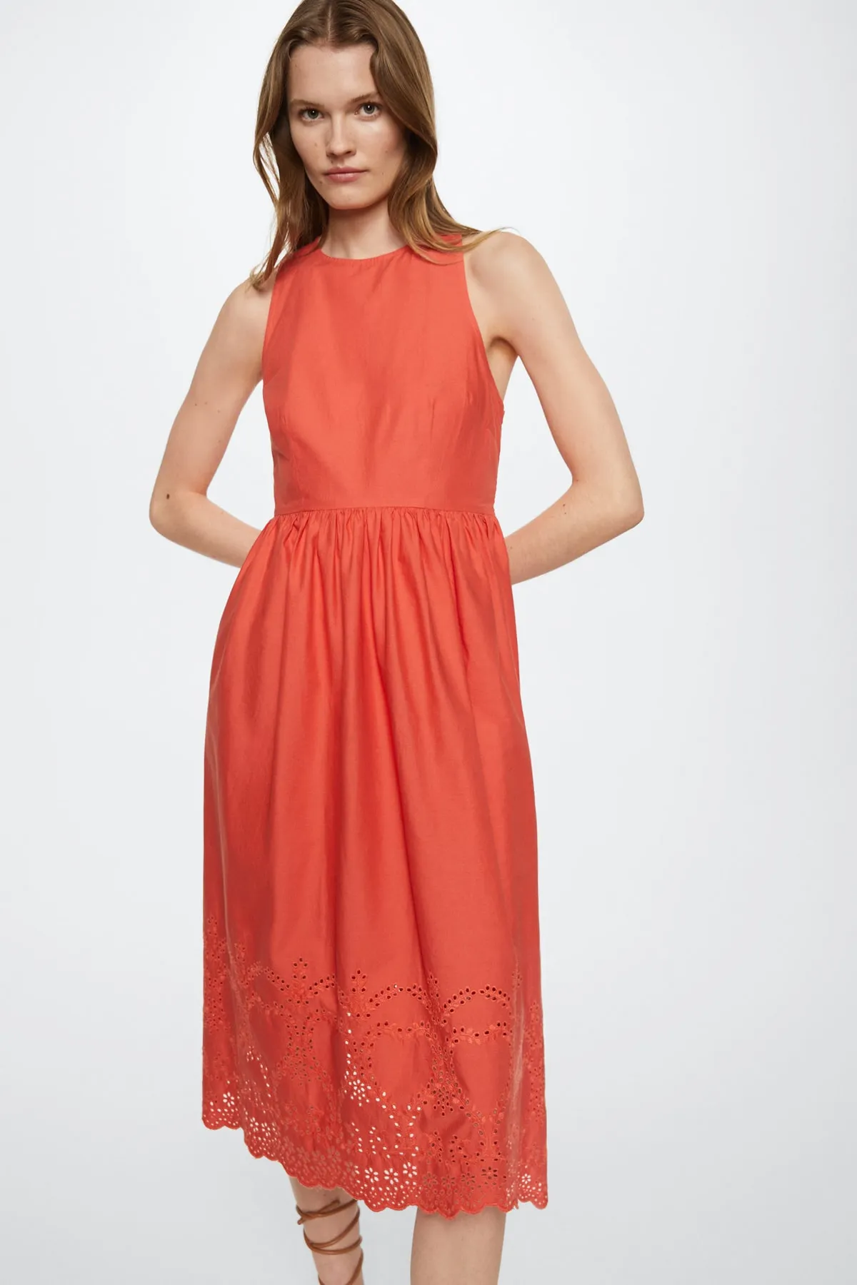 MANGO  Rotes Damenkleid 27099405