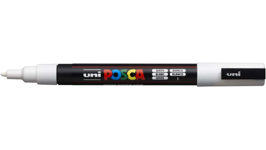 FABER-CASTELL  Marker UNI POSCA PC-3M weiß weiß