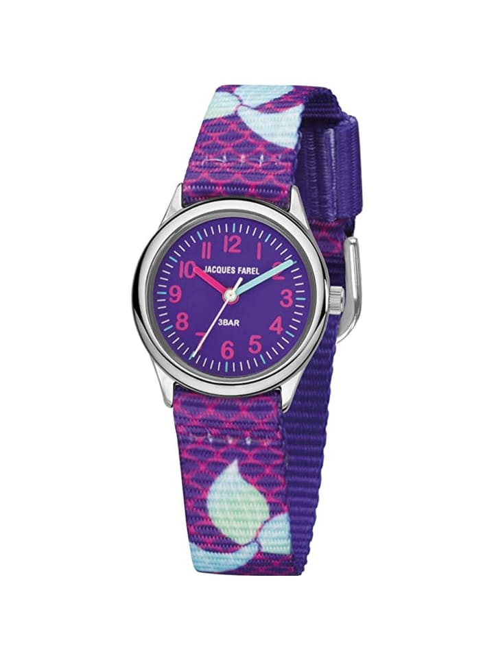 JACQUES FAREL Quarzuhr HCC 3144 in Lila günstig kaufen onesize