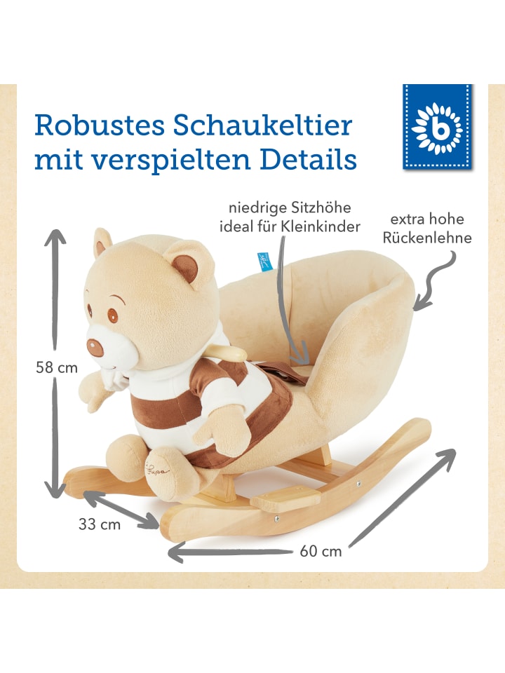 Bieco Spielwaren Plüsch Schaukeltier Bär Bubu in Braun günstig kaufen onesize