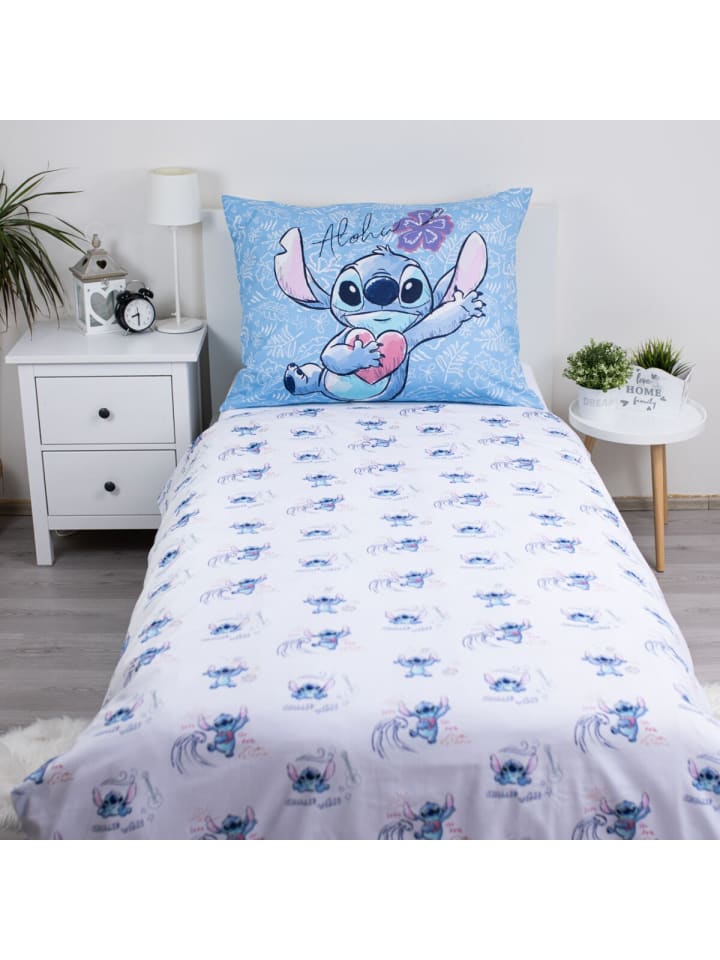 Lilo & Stitch Lilo & Stitch Design Kuschelige Bettwäsche Baumwolle, 140x200 in Mehrfarbig günstig kaufen 200 x 140 cm