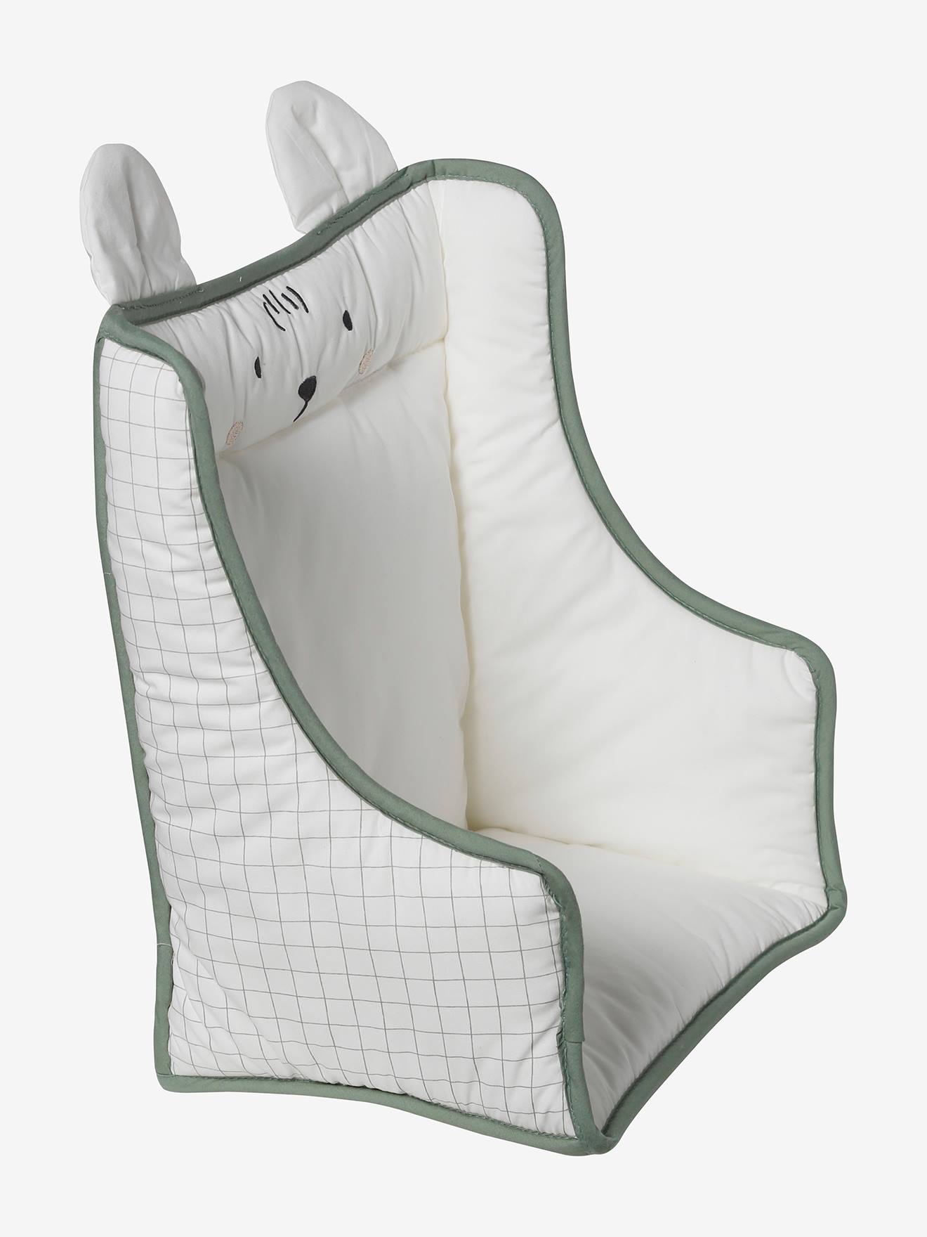 Vertbaudet Sitzkissen für Hochstühle - wollweiß