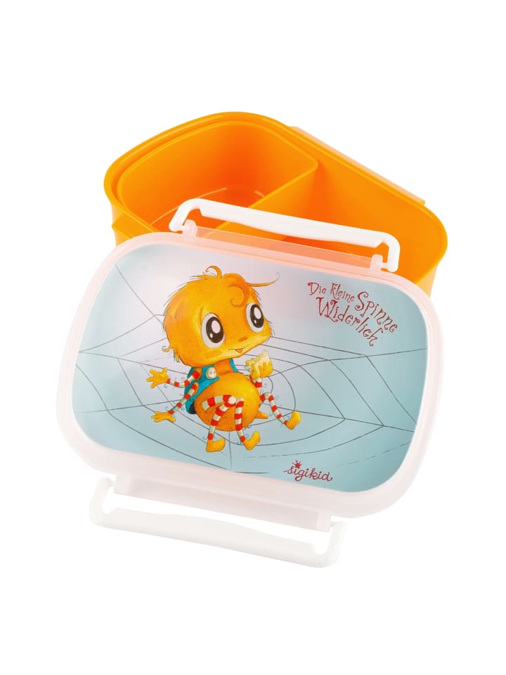 Sigikid Brotdose mit Bügelverschlüss Die kleine Spinne Widerlich in orange günstig kaufen onesize