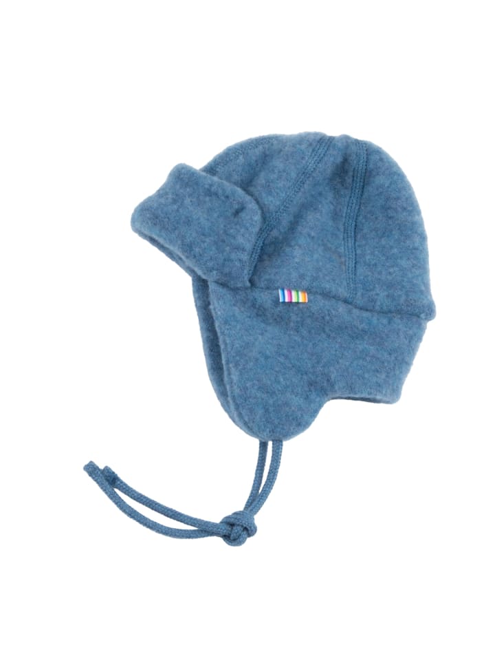 Joha Wintermütze aus Wollfleece Merinowolle in blau günstig kaufen