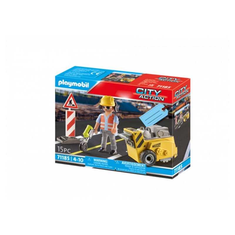 71185 Ouvrier avec scie de sol Playmobil City Action