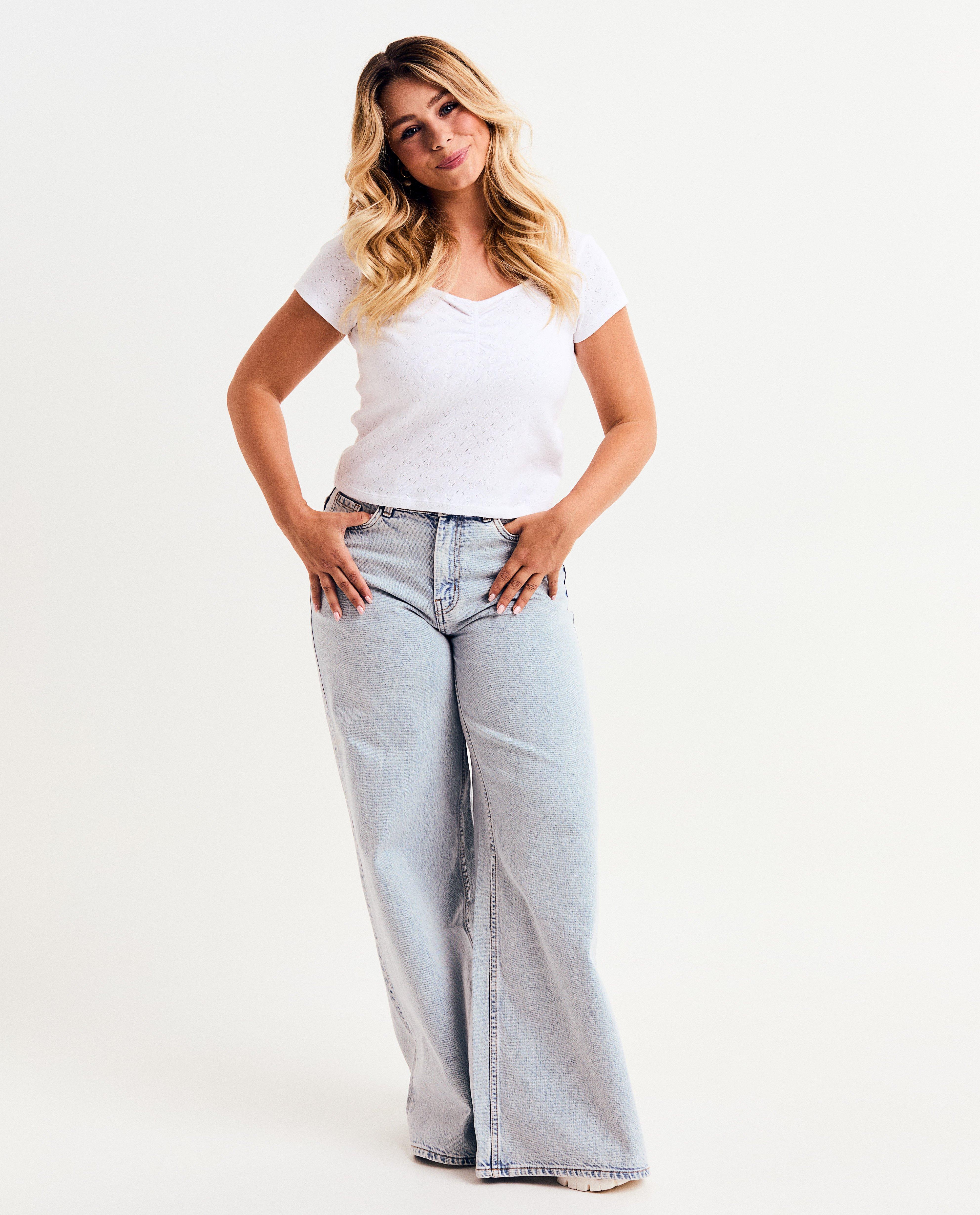 Tricou Steffi Mercie cu broderie, mărimi XS-L