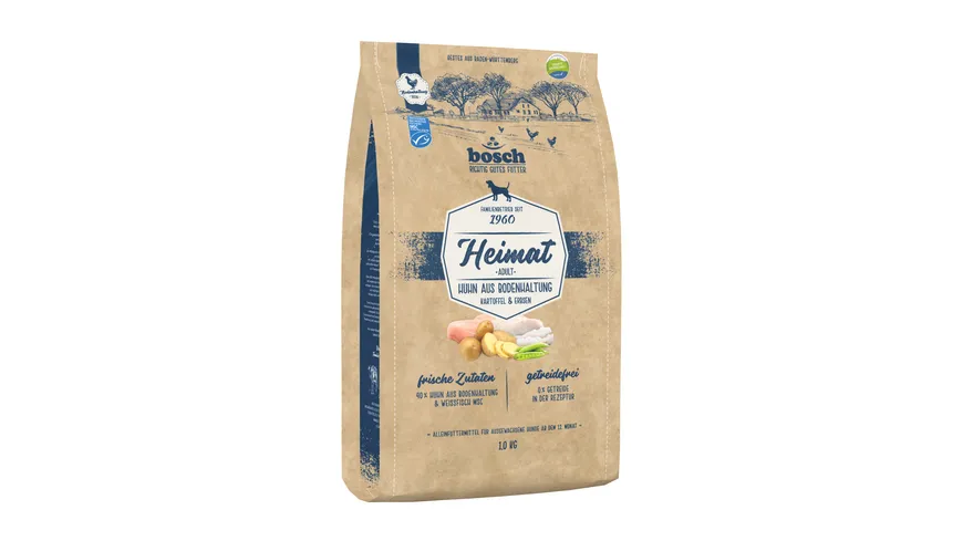 Bosch Dog Heimat Huhn Hundetrockenfutter 1kg 1.1 kg
