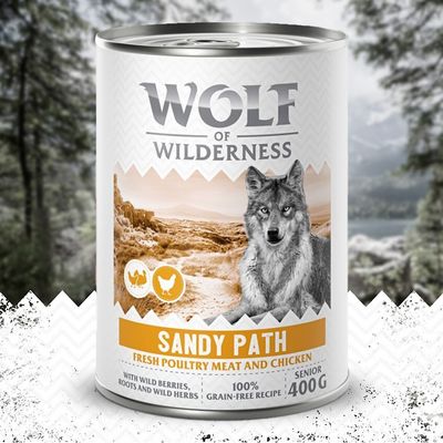Wolf of Wilderness Senior 6 x 400 g - Mit viel frischem Geflügel