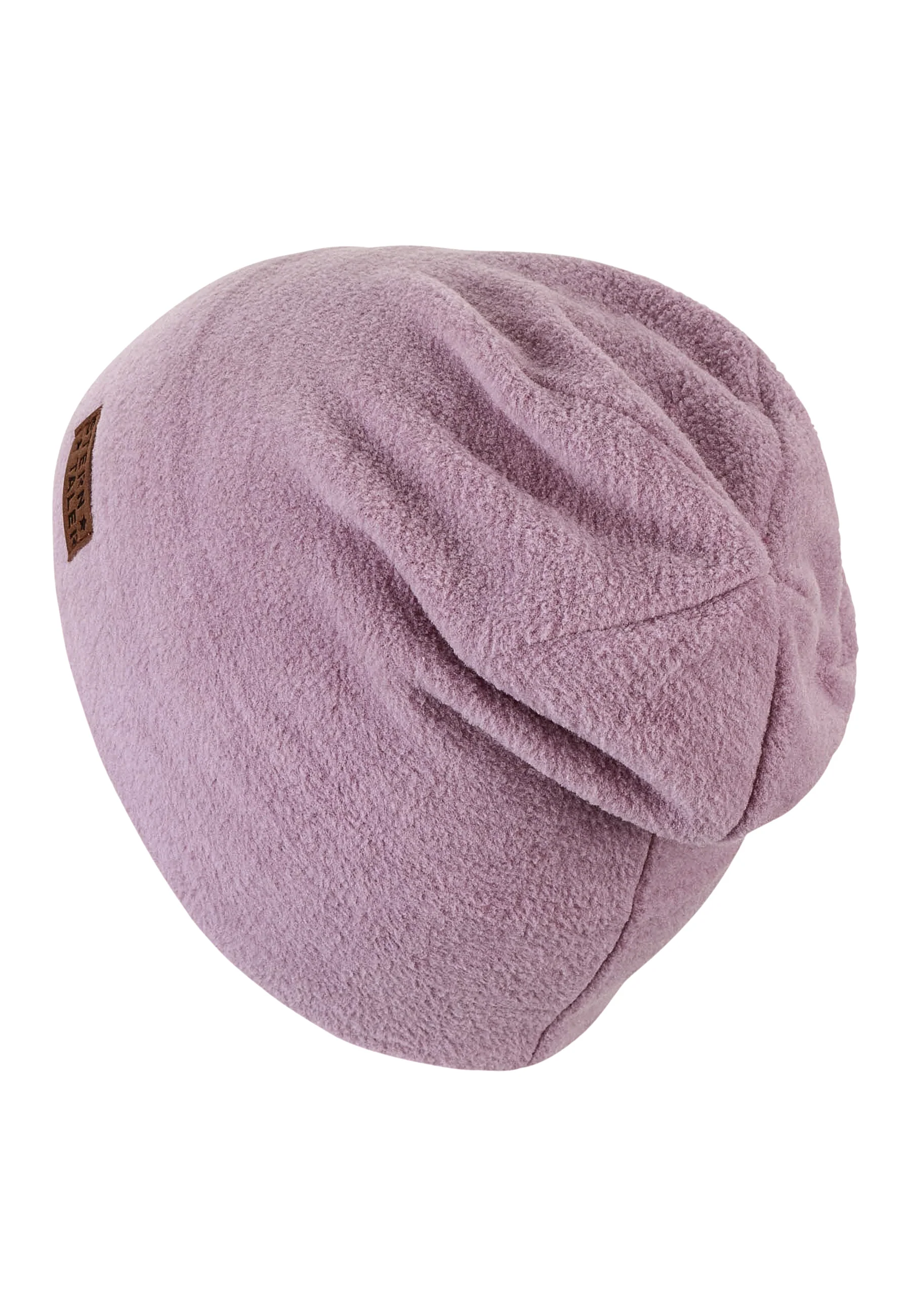 Slouch-Beanie aus Microfleece melange (recycelt)