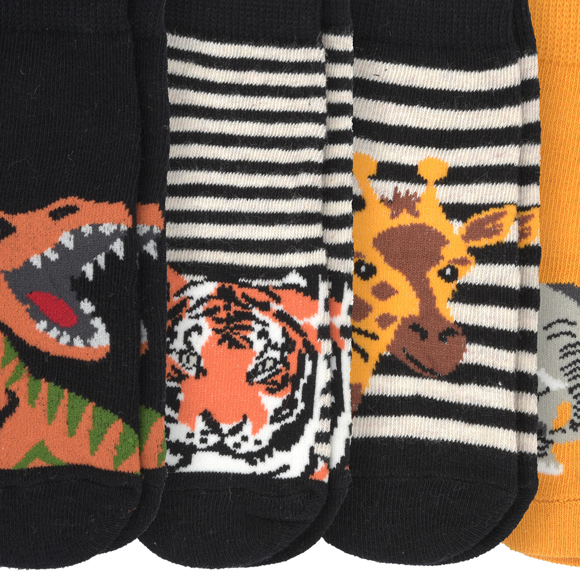 5 Paar Baby Socken mit Wildtier-Motiven