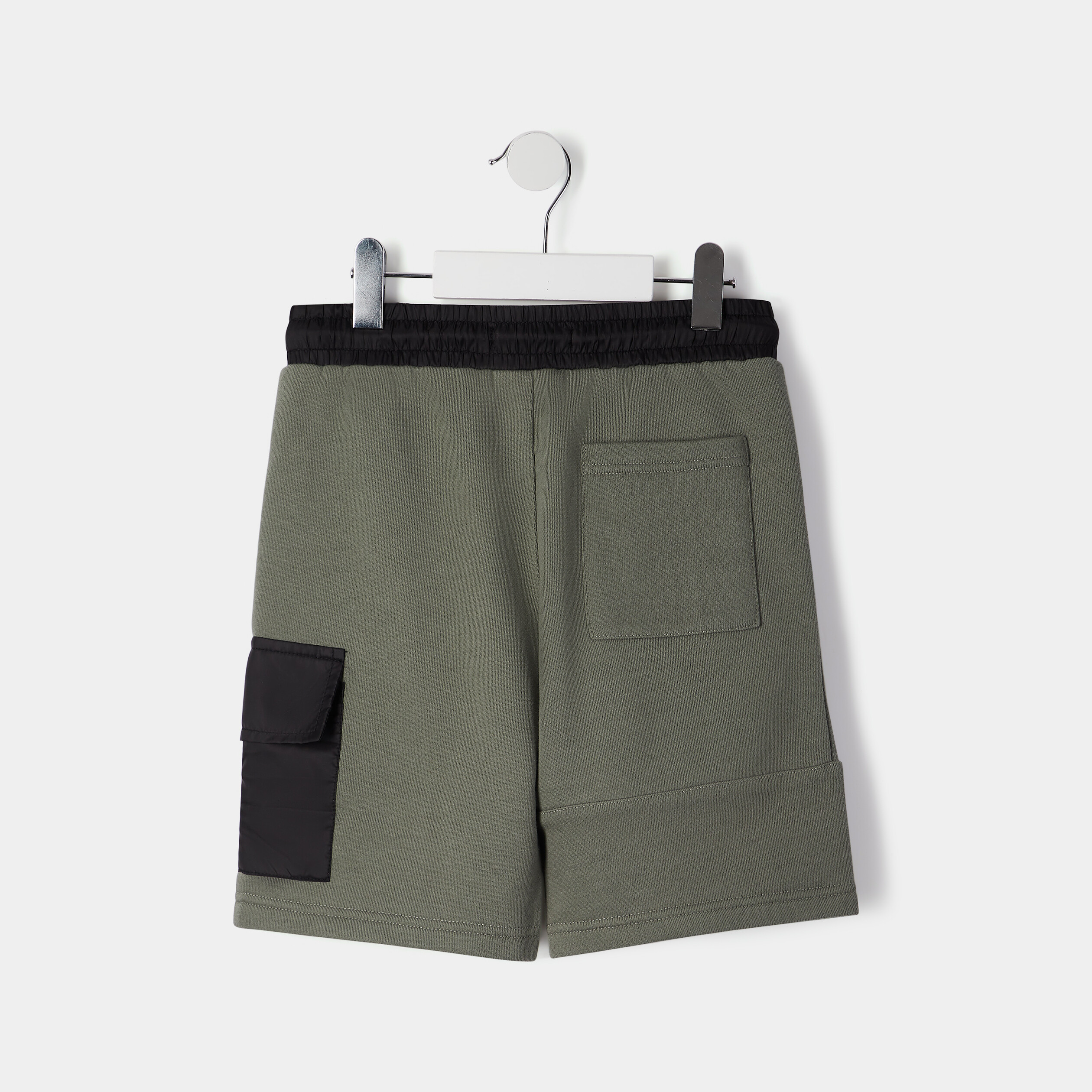 Jogging-Short droit Liberto vert kaki garçon | La Halle