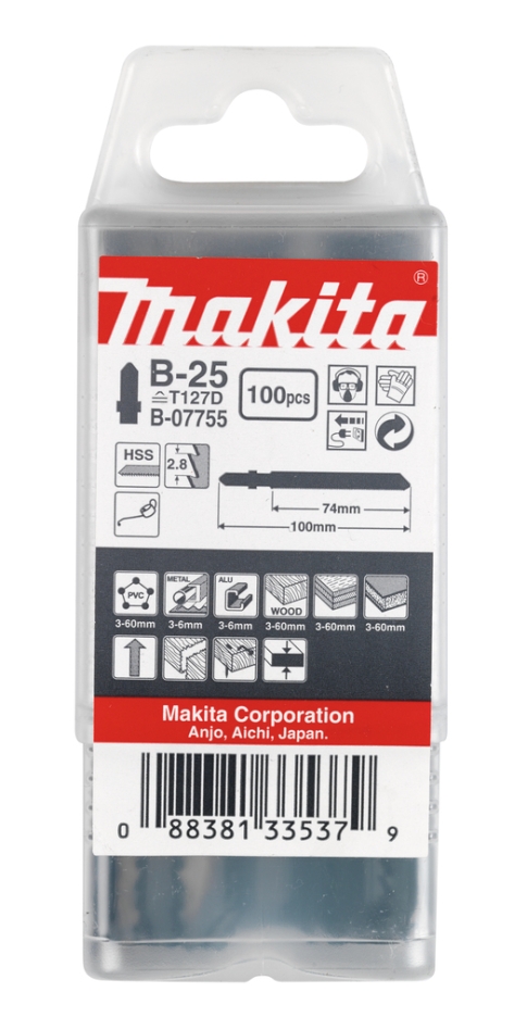 Lamă de ferăstrău Makita Accessories B-07755 B25 100 bucăți