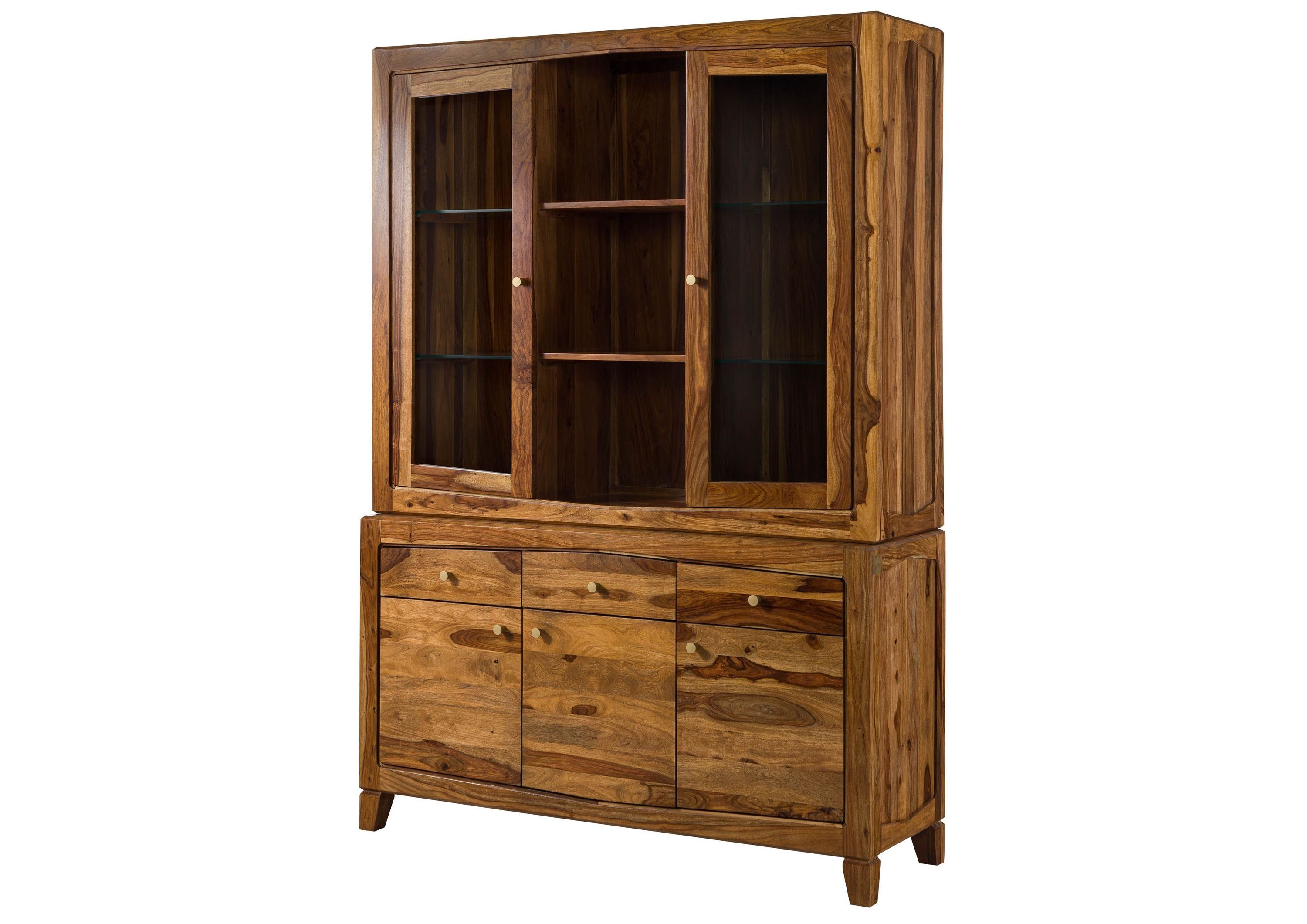 Massivmoebel24 Buffet ANCONA Buffet Sheesham - Verschiedene Farben