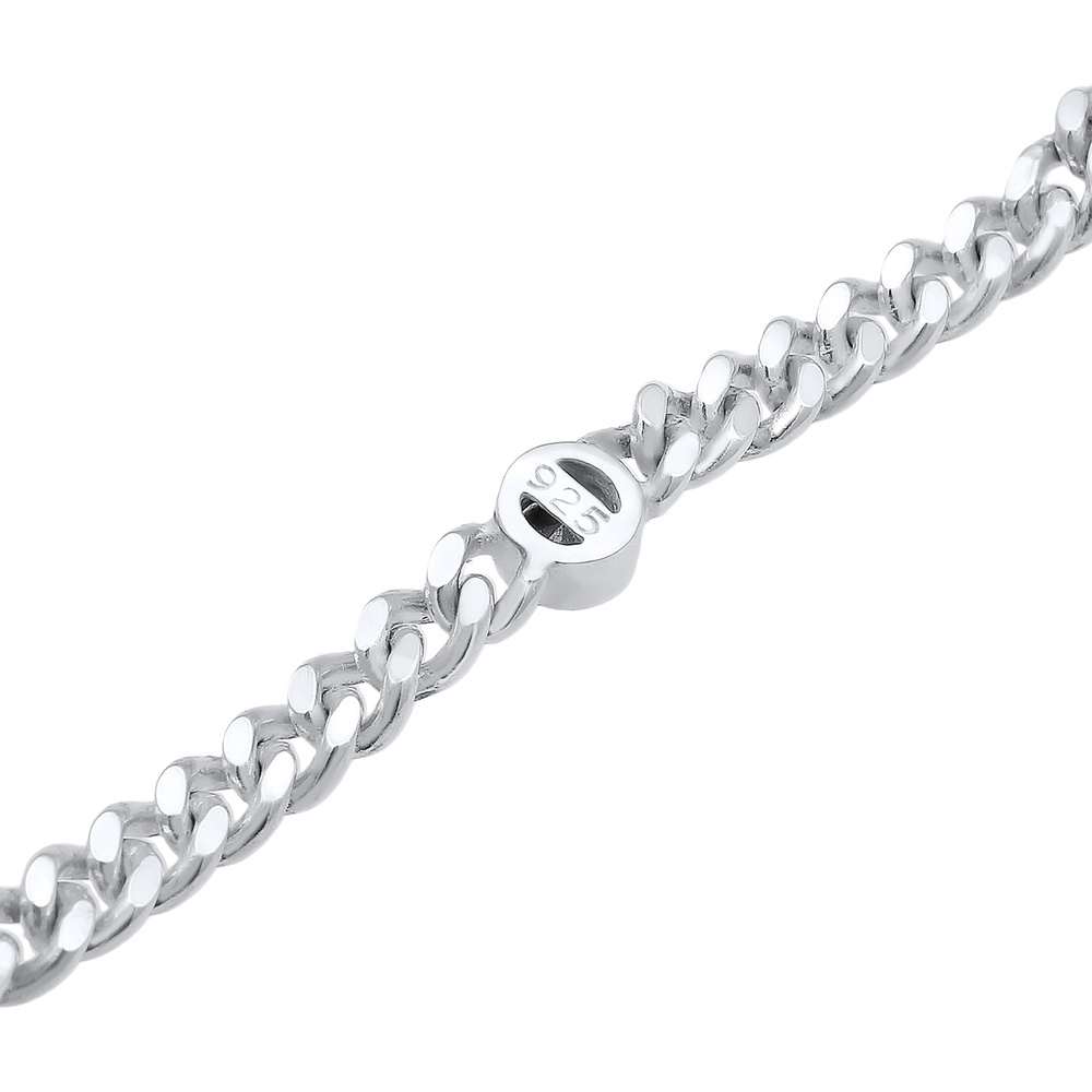 Elli PREMIUM Elli PREMIUM Bracelet Panzerkette Basic Kristalle 925 Silber Bracelet
