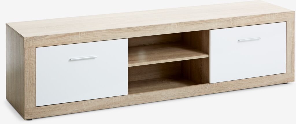 FAVRBO TV stand FAVRBO light oak/white