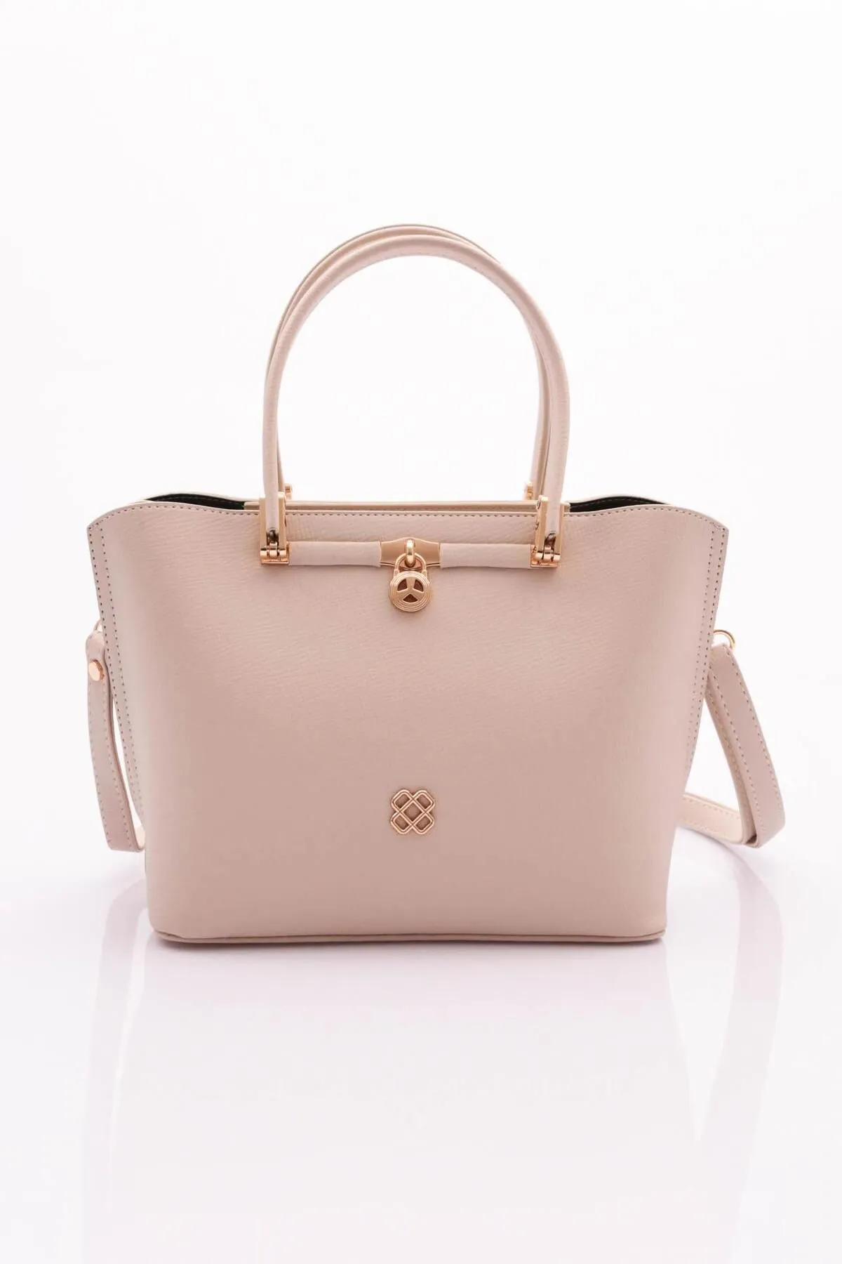 DGN  Hellbeige Alltagstasche für Damen, Modell 10003
