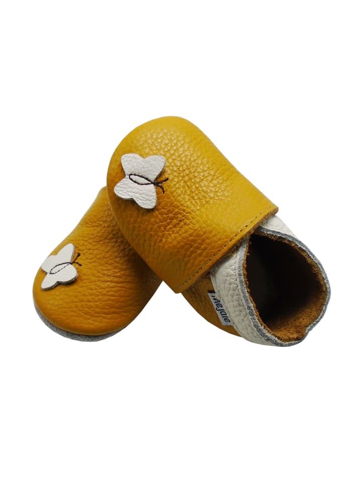 Yalion Leder-Krabbelschuhe 