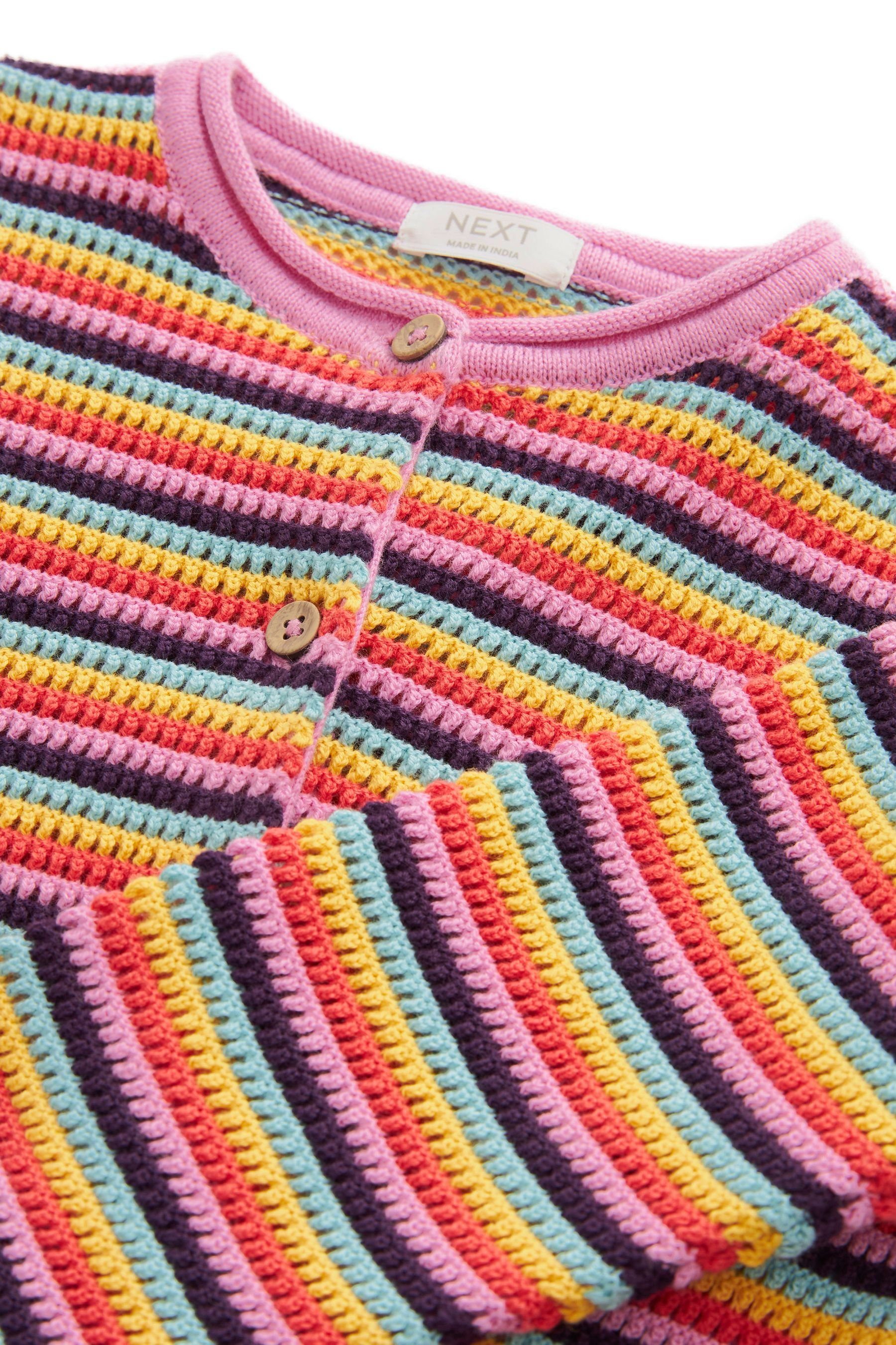 Next Strickjacke Strickjacke mit Regenbogen (1-tlg)