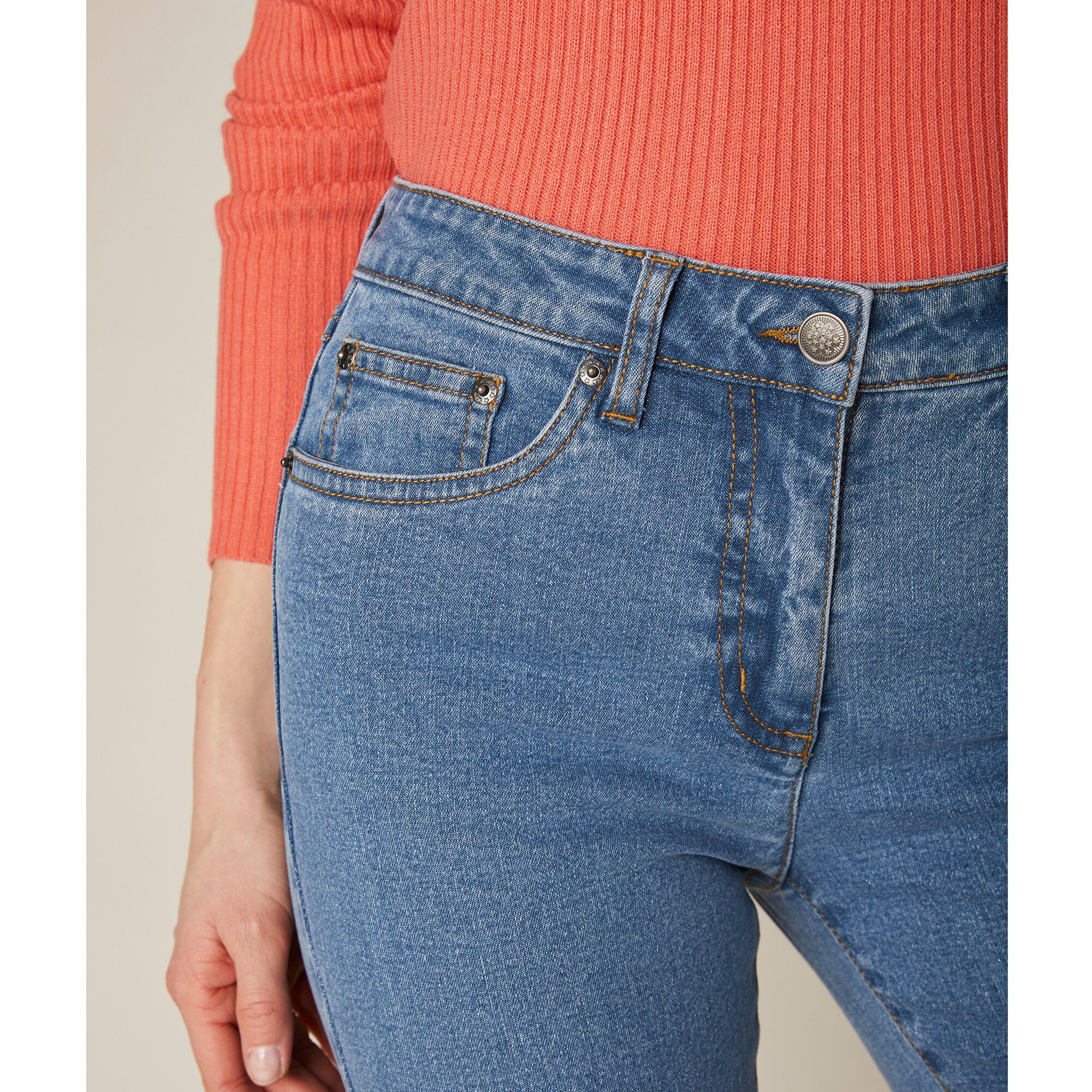 Jean droit stretch