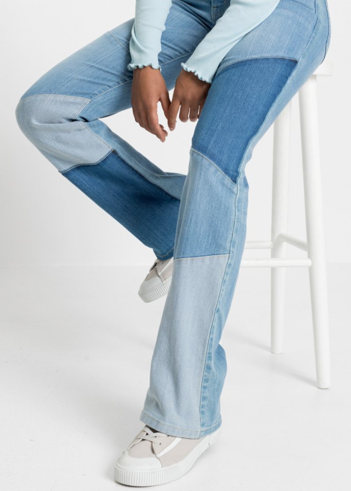 Patchwork Schlagjeans