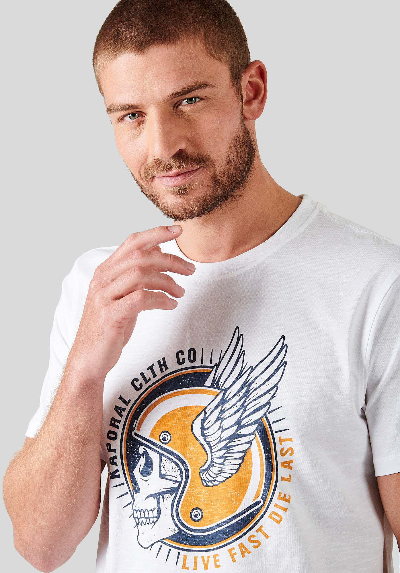 BLEEK  T-shirt blanc homme 100% coton bio