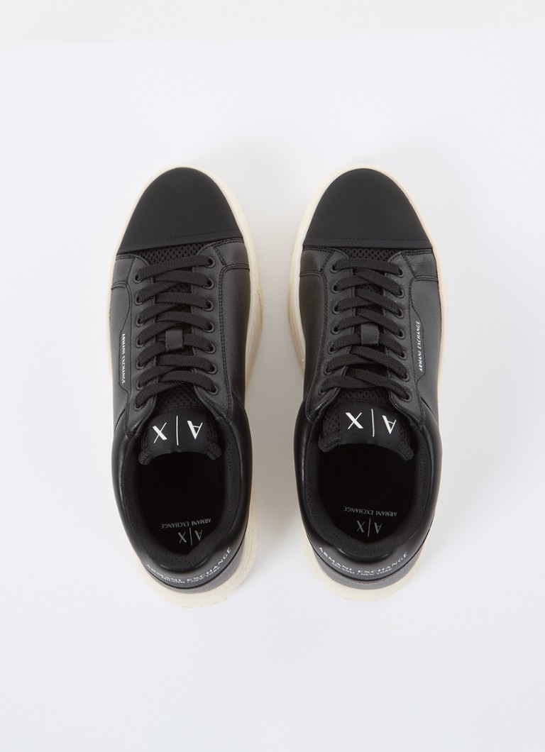 Adidasy Armani Exchange ze skórzanymi detalami