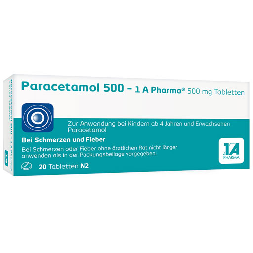 PARACETAMOL 500-1A Pharma Tabletten  20 St  Tabletten