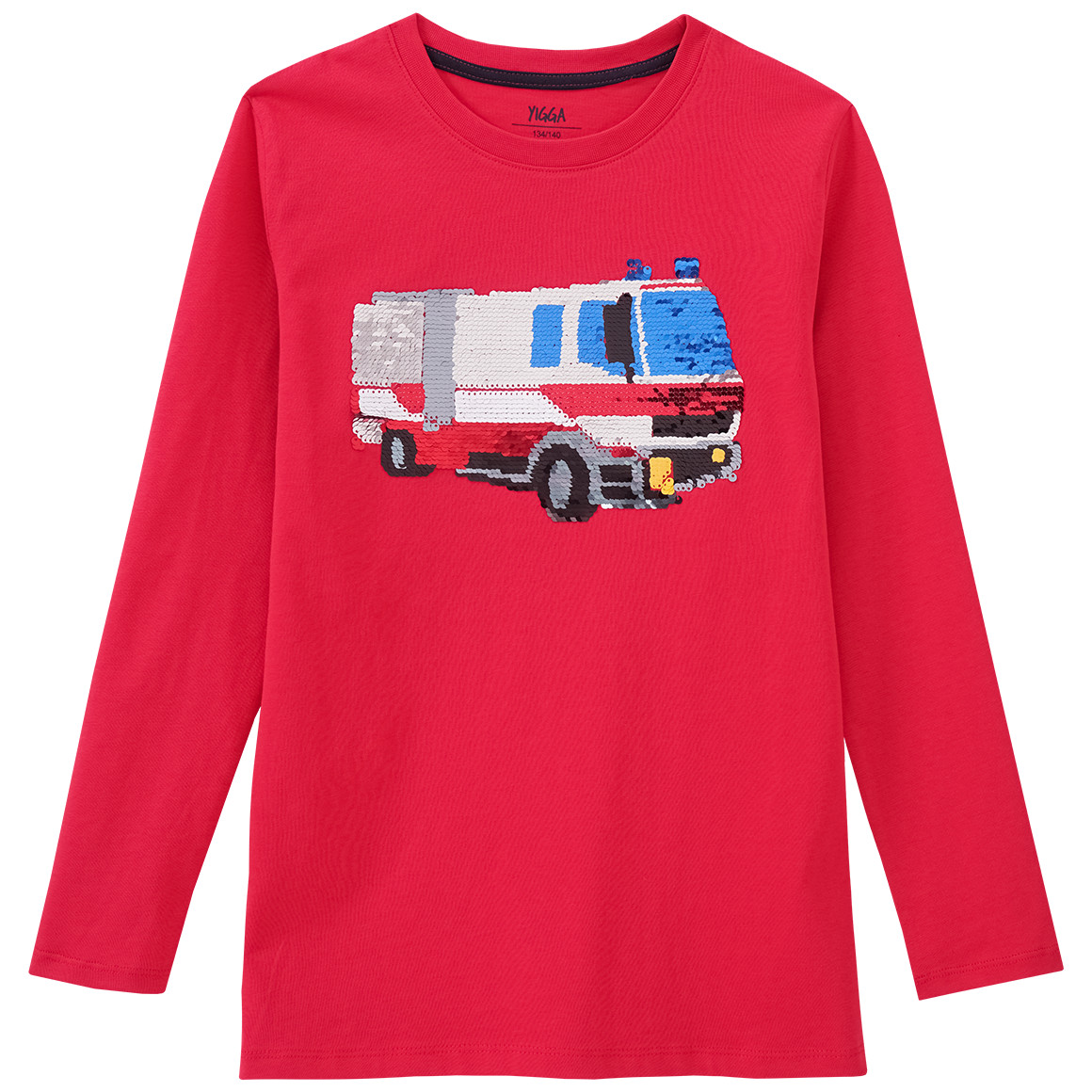 Jungen Langarmshirt mit Wendepailletten