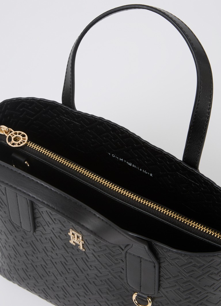 Tommy Hilfiger Textured handbag with detachable shoulder strap