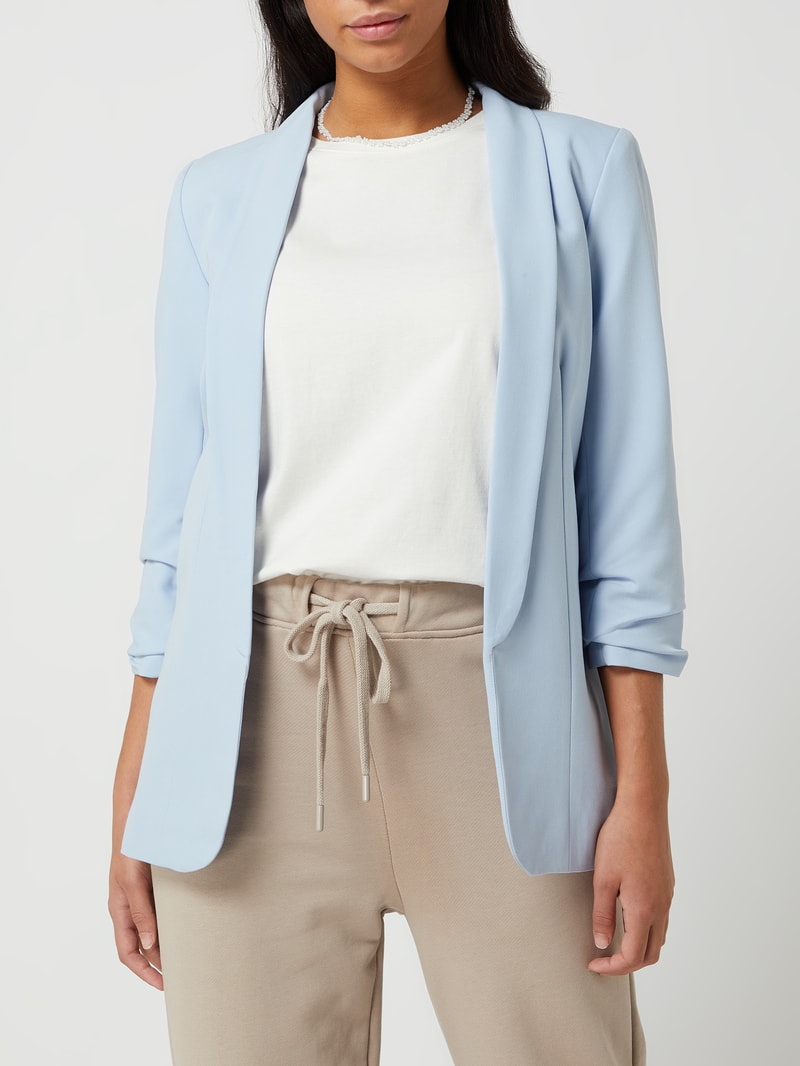 Blazer mit Schalkragen in hellblau