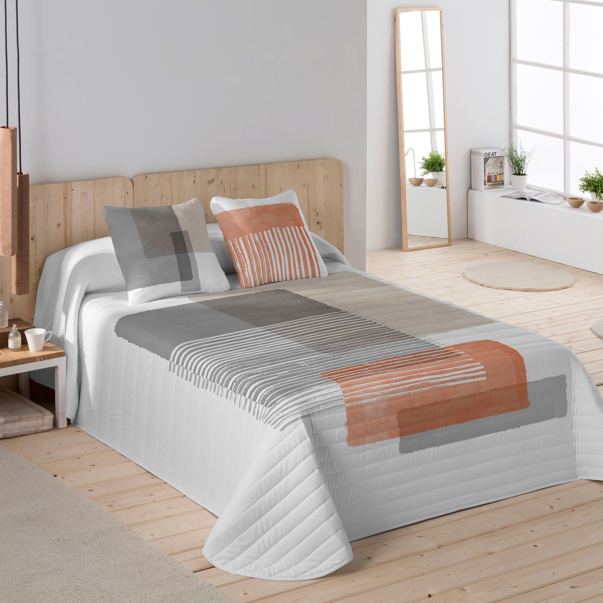 Couvre-lit matelassé imprimé Fibi
