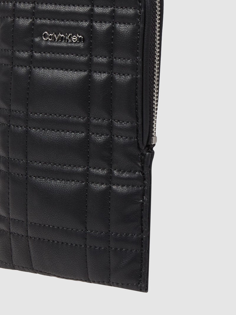 Handytasche in Leder-Optik in schwarz