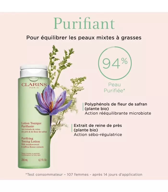 LOTION TONIQUE PURIFIANTE – PEAU MIXTES À GRASSES Lotion tonique