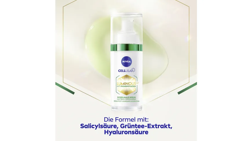 NIVEA Cellular Luminous630 Anti-Pigmentflecken Pickelmale Serum 30 ml