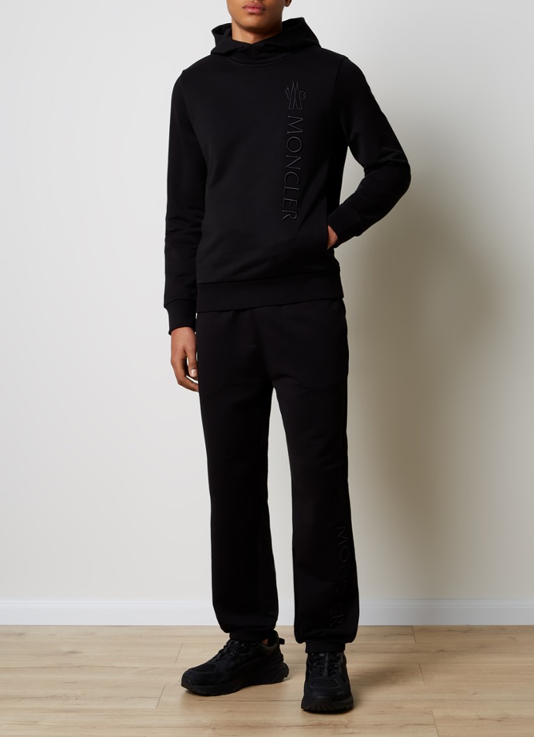 Pantaloni de trening Moncler conici cu logo brodat
