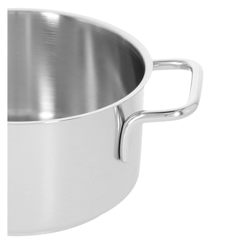 Bratentopf mit Deckel 16 cm, 18/10 Edelstahl